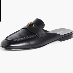 Black Leather Slip-On Loafers